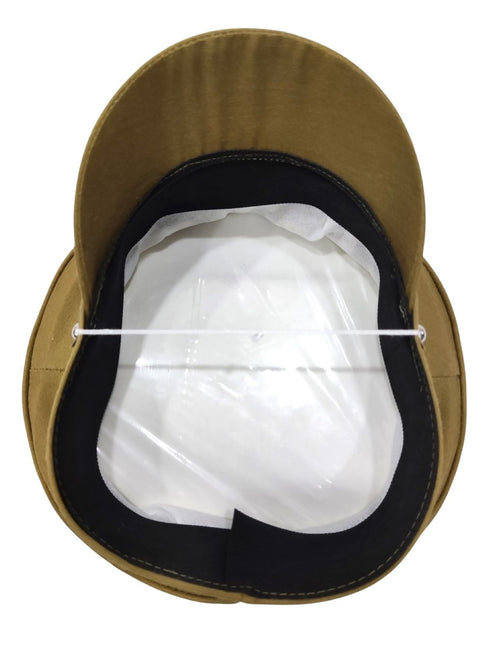 Police Inspector Commissioner Khakhi Cap for Boys and Men