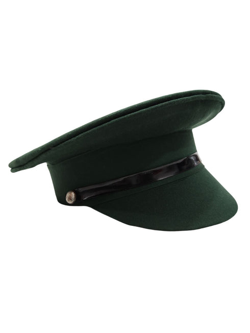 Army Soldier General Green Cap Fancy Dress Costume Accessory for Boys and Men