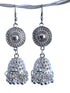Elegant Silver Jhumkas Earrings Jewellery - Indian Regional Fancy Dress Costume Accessory for Girls