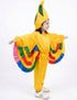 Yellow Bird Macaw With Multicolor Wings Kids Fancy Dress Costume