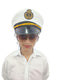 Buy White Navy Air Force Pilot Officer Cap Accessory for Boys Kids Adult Fancy Dress Costume
