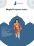 BookMyCostume Mughal Emperor Sultan with Wig & Sword Kids & Adult Fancy Dress Costume for Boys