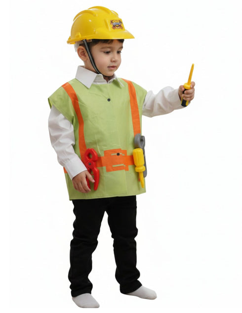 Engineer Civil Construction Worker Builder Community Helper Kids Fancy Dress Costume