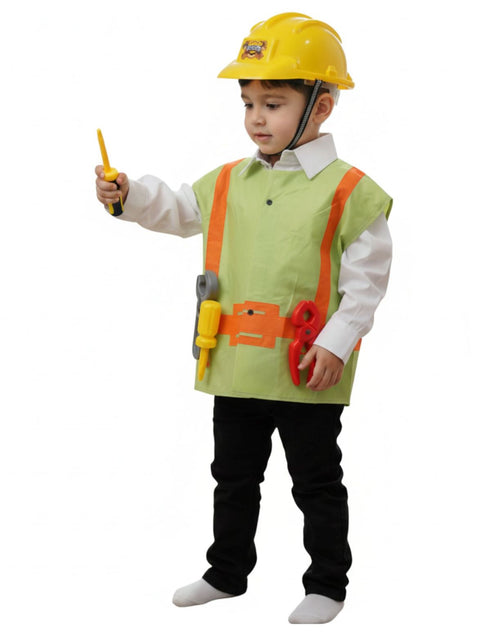 Engineer Civil Construction Worker Builder Community Helper Kids Fancy Dress Costume