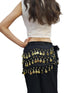 Black Belly Dance Gold Coins Belt For Adults and Kids Fancy Dress Costume Accessory