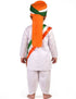 Tricolor Turban and Stole with Dhoti Kurta Indian Patriotic Independence Day Kids Fancy Dress Costume