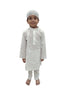 BookMyCostume Muslim Boy White Kurta Pyjama & Cap Indian State Fancy Dress Costume for Boys Kids & Adults