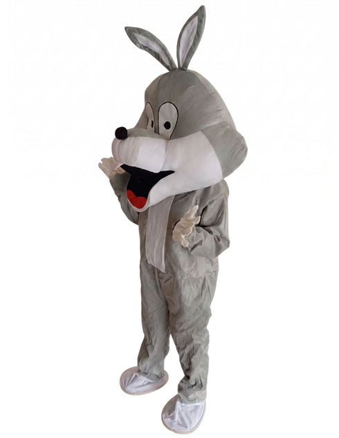 Mr. Bunny - Grey Cartoon Mascot Costume For Theme Birthday Party & Events | Adults | Full Size