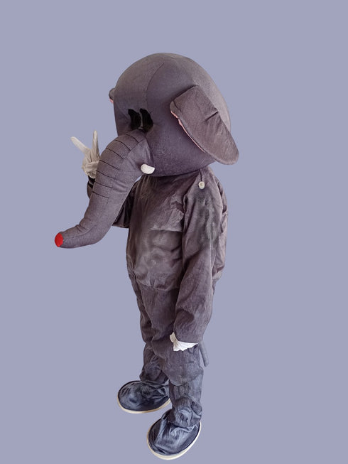 BookMyCostume Elephant Cartoon Mascot Costume For Theme Birthday Party & Events | Adults | Full Size