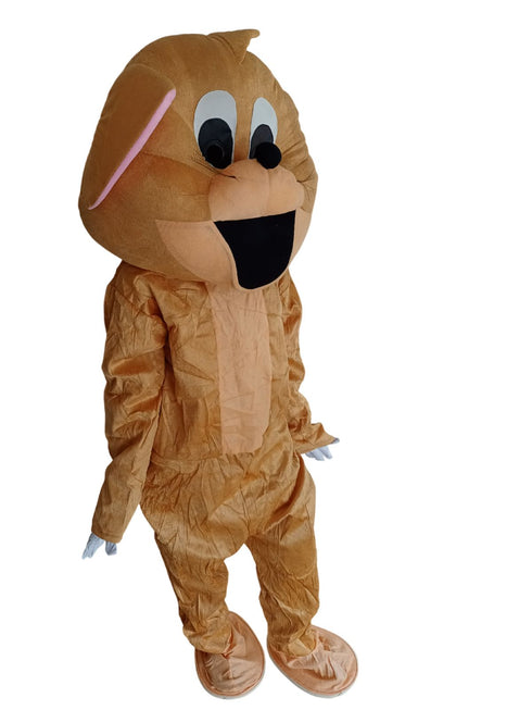 BookMyCostume Buy Naughty Mouse Brown Cartoon Mascot Costume For Theme Birthday Party & Events | Adults | Full Size