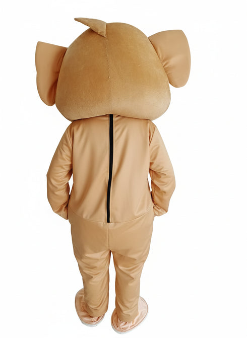 BookMyCostume Buy Naughty Mouse Brown Cartoon Mascot Costume For Theme Birthday Party & Events | Adults | Full Size