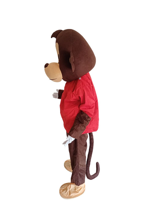 BookMyCostume Buy Monkey Cartoon Mascot Costume For Theme Birthday Party & Events | Adults | Full Size