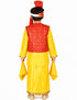 Punjabi Bhangra Baisakhi Folk Dance Costume for Boys and Men | Yellow & Red