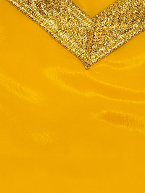 BookMyCostume Punjabi Bhangra Baisakhi Folk Dance Costume for Boys and Men | Yellow & Red