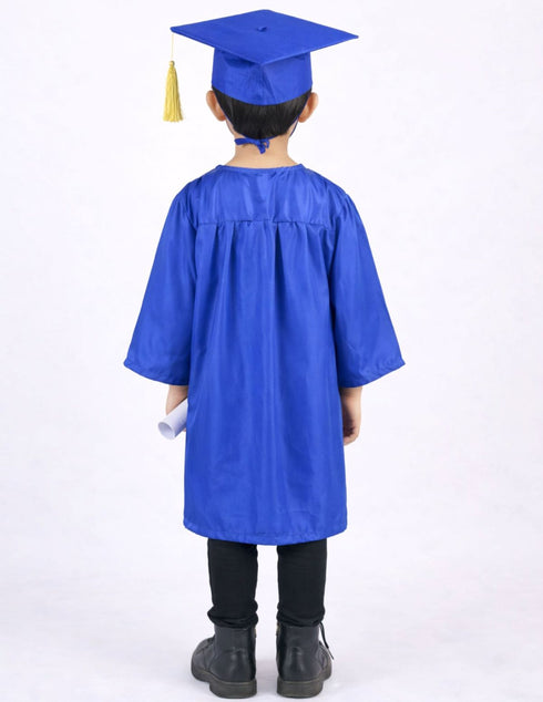 Blue Graduate Scholar Graduation Day Gown Kids & Adults Fancy Dress Costume