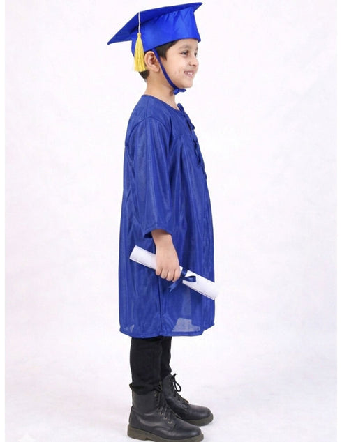 Blue Graduate Scholar Graduation Day Gown Kids & Adults Fancy Dress Costume