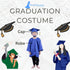 BookMyCostume Blue Graduate Scholar Graduation Day Gown Kids & Adults Fancy Dress Costume
