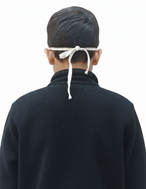 White Beard & Moustache Old Man Drama Kids & Adults Fancy Dress Costume Accessory