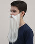 White Beard & Moustache Old Man Drama Kids & Adults Fancy Dress Costume Accessory