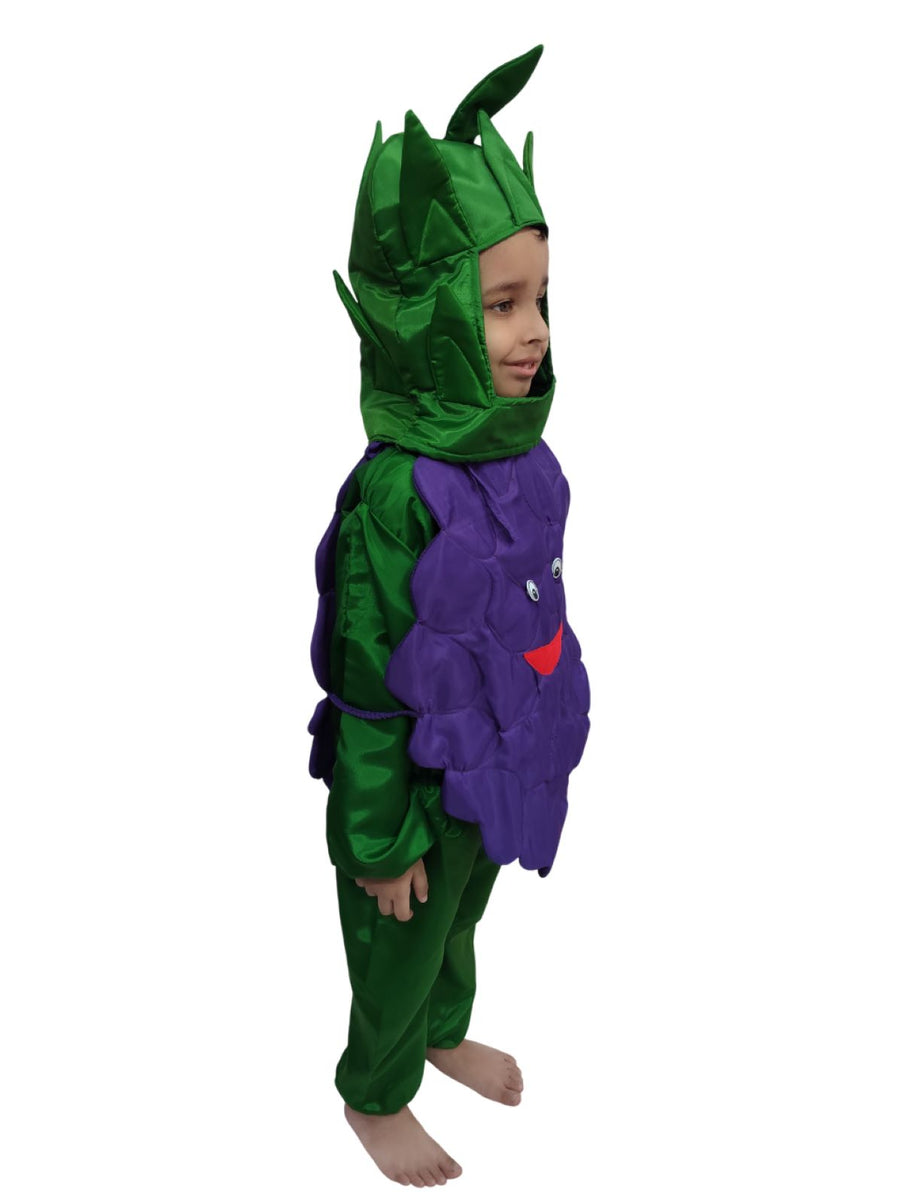Grapes Green Angoor Fruit Kids Fancy Dress Costume