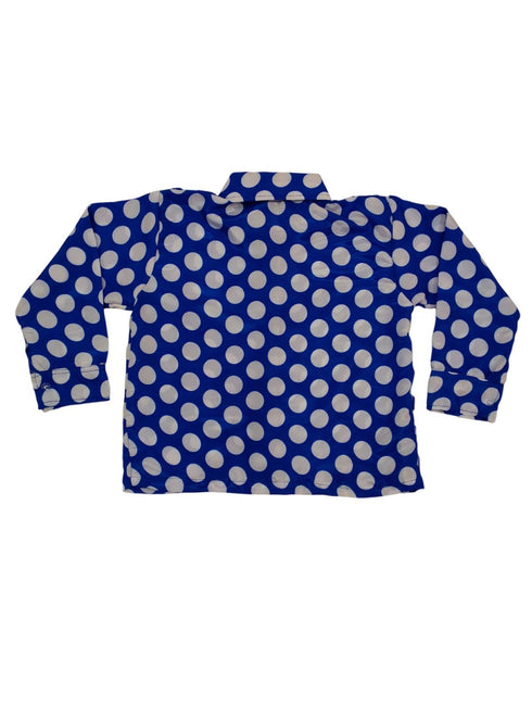BookMyCostume Blue Polka Dots Shirt & Black Pant | Retro Theme Kids Fancy Dress Costume