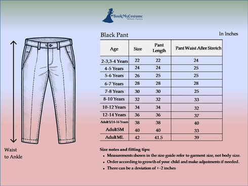 BookMyCostume Ballroom Western Dance White Frill Shirt Black Pant Hat & Bow Set Kids Fancy Dress Costume