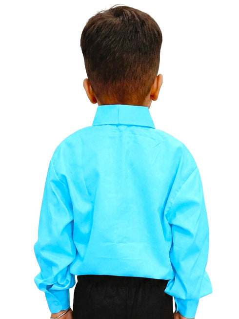 Blue Frills Shirt Kids Fancy Dress Costume