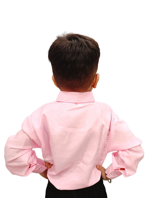 BookMyCostume Pink Frills Shirt Kids Fancy Dress Costume