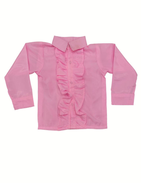 BookMyCostume Pink Frills Shirt Kids Fancy Dress Costume