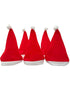 Christmas Set of 5 Santa Caps Combo Adults & Kids Fancy Dress Accessory