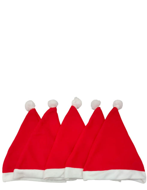 Christmas Set of 5 Santa Caps Combo Adults & Kids Fancy Dress Accessory