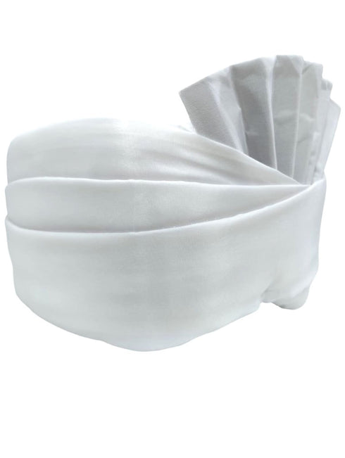 White Jaat Haryana Chaudhary Pagri Kids Fancy Dress Accessory