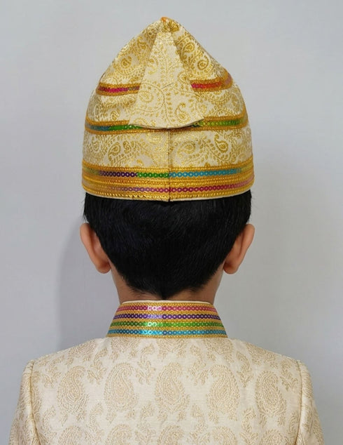 Chhatrapati Shivaji Maharaj Indian Maratha Warrior King Pagdi Kids Fancy Dress Accessory