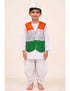 Patriotic Dhoti Kurta Tricolour Jacket Nehru Cap Kids Fancy Dress Costume