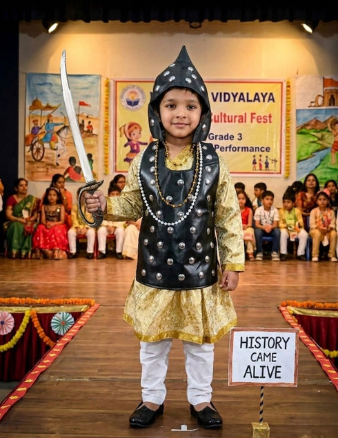 Maharana Pratap Indian King of Mewar Kids Fancy Dress Costume