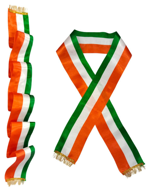 Set of 5 Tricolor Stole Tiranga Independence Day Kids & Adults Costume Accessory