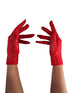 Red Hand Lace Gloves Dance Costume Accessory for Girls