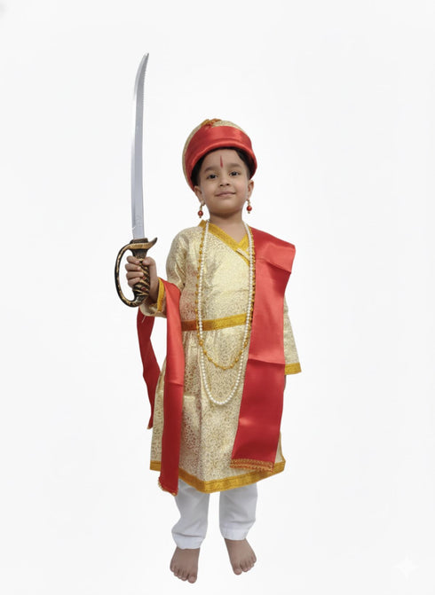 BookMyCostume Indian King Historical Raja Complete Accessory Set Kids & Adults Fancy Dress Costume