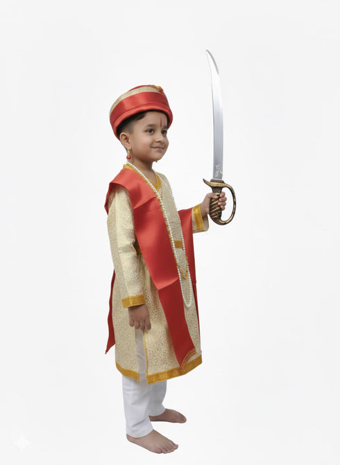 BookMyCostume Indian King Historical Raja Complete Accessory Set Kids & Adults Fancy Dress Costume