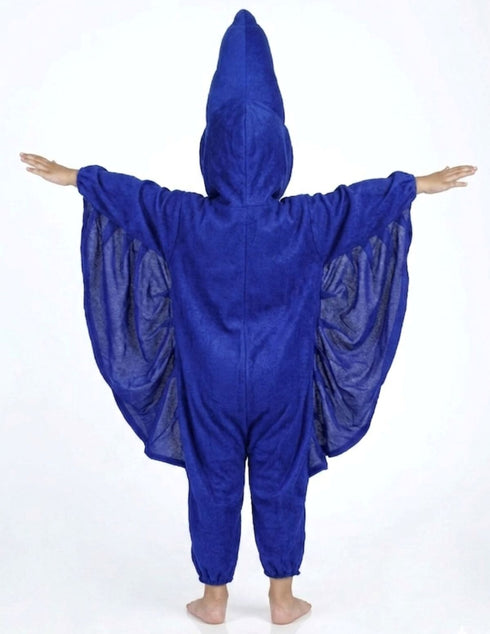 Peacock Blue Jumpsuit Indian National Bird Kids Fancy Dress Costume