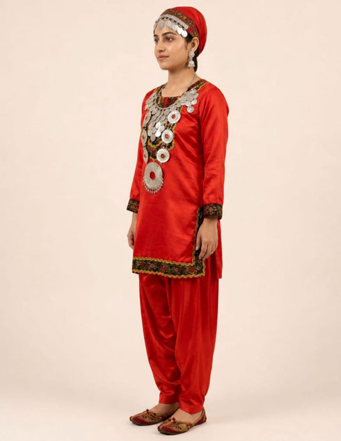Kashmiri Girl with Jewellery Indian State For Girl's & Women Fancy Dress Costume