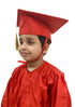 Red Graduate Scholar Cap Graduation Day Kids & Adults Fancy Dress Costume Accessory