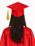 Red Graduate Scholar Cap Graduation Day Kids & Adults Fancy Dress Costume Accessory