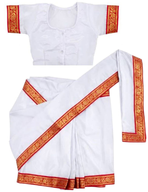 Bengali Saree with Jewellery Indian State For Girl's & Women Fancy Dress Costume for Girls