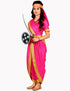 Rani Laxmi Bai Saree with Jewellery Jhansi Ki Rani Freedom Fighter Manikarnika for Girl Kids and Adult Fancy Dress Costume