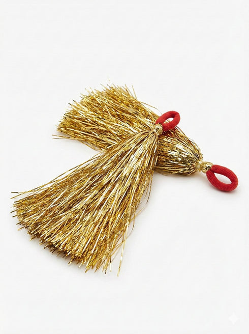 Golden Pom Poms Cheerleader Dance Kids & Adults Costume Accessory