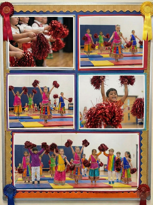 Red Pom Poms Cheerleader Dance Kids & Adults Costume Accessory