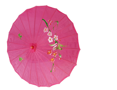 Pink Umbrella Japanese Kimono Dance Kids & Adults Costume Accessory