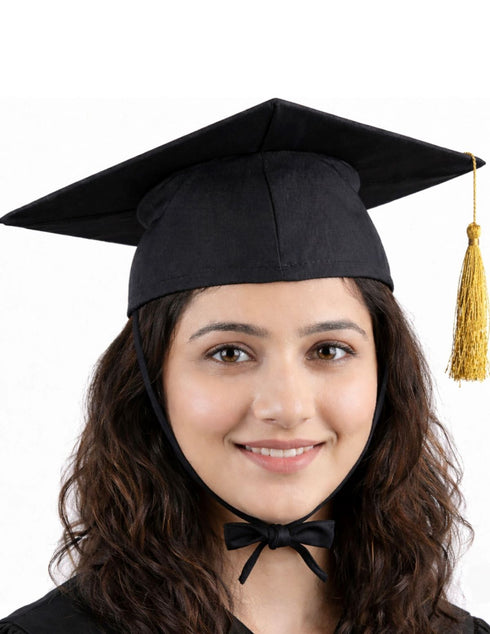 Black Graduate Scholar Cap Graduation Day Kids & Adults Fancy Dress Costume Accessory