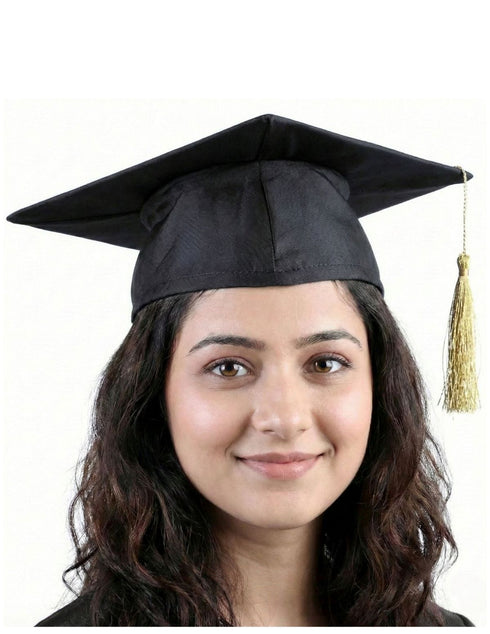 Black Graduate Scholar Cap Graduation Day Kids & Adults Fancy Dress Costume Accessory